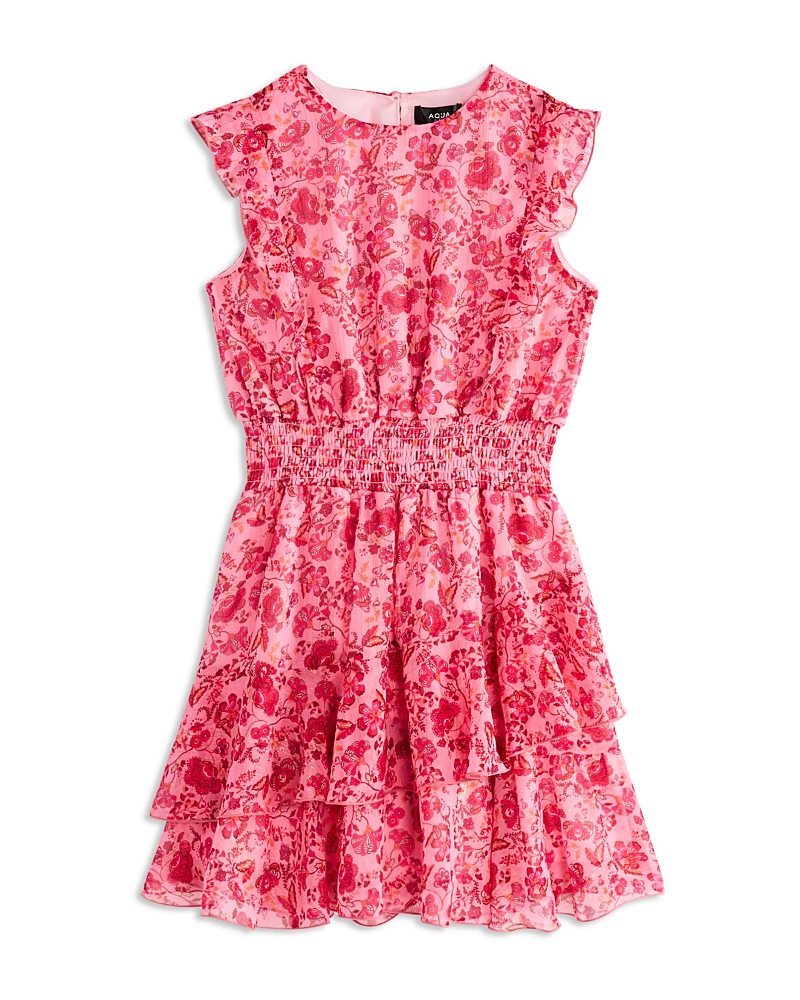 Aqua Girls' Printed Mini Dress, Big Kid - Exclusive