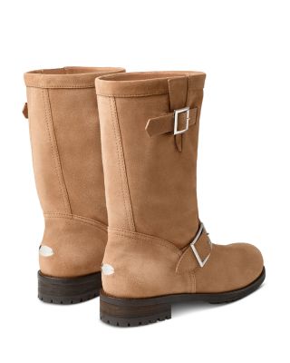 Women's Biker Mid Buckle Boots