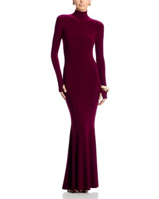 Long Sleeve Fishtail Gown