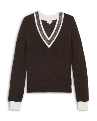 Courtney Beaded V Neck Sweater