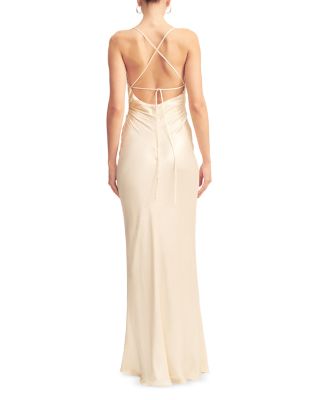 La Lune Lace Up Back Maxi Dress