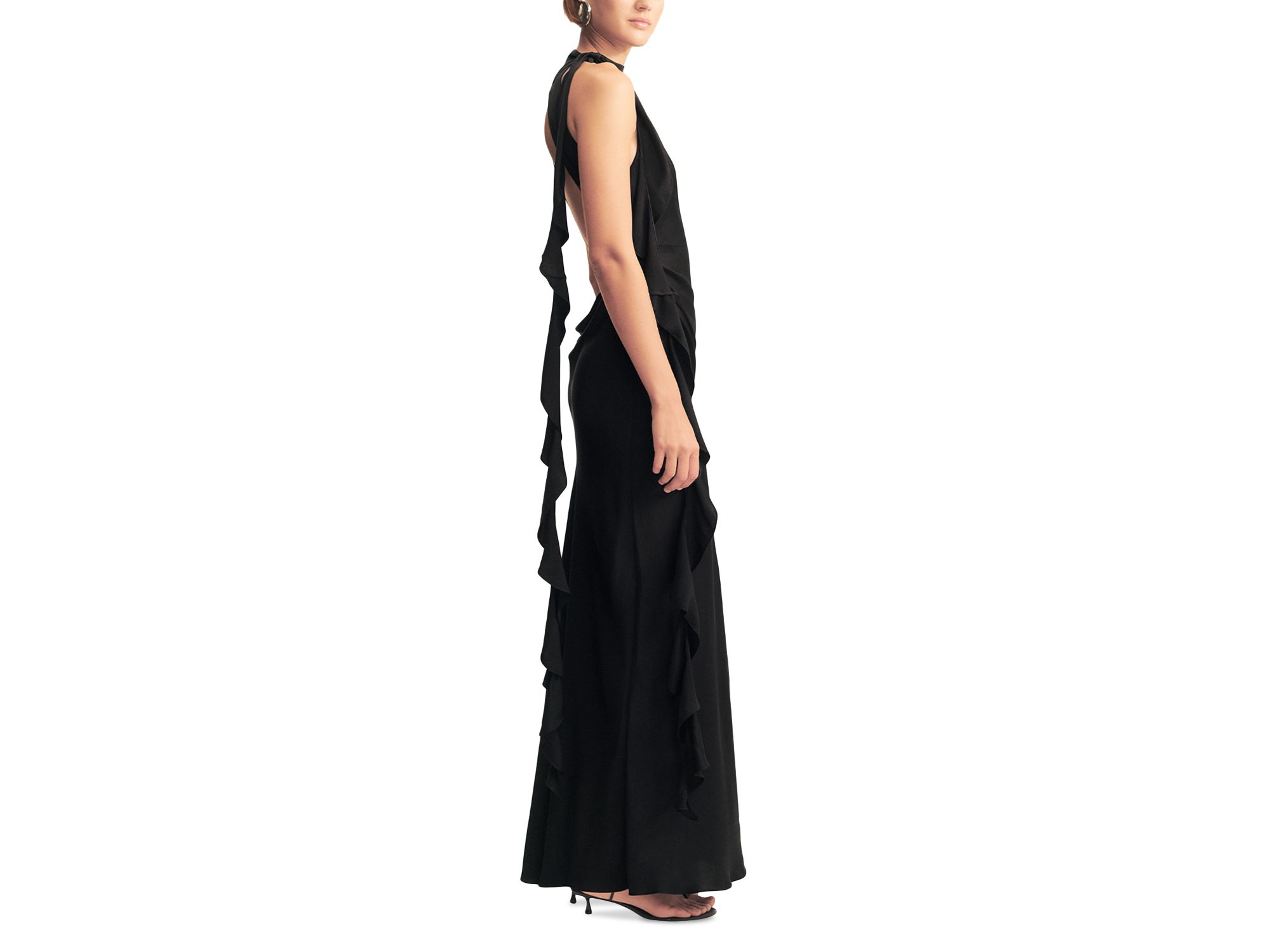 Agnes Draped Ruffled Dress — Image 6