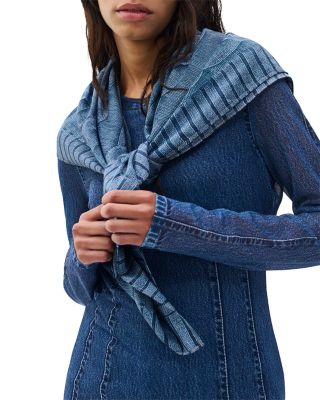 Miramar Knit Silk Square Scarf