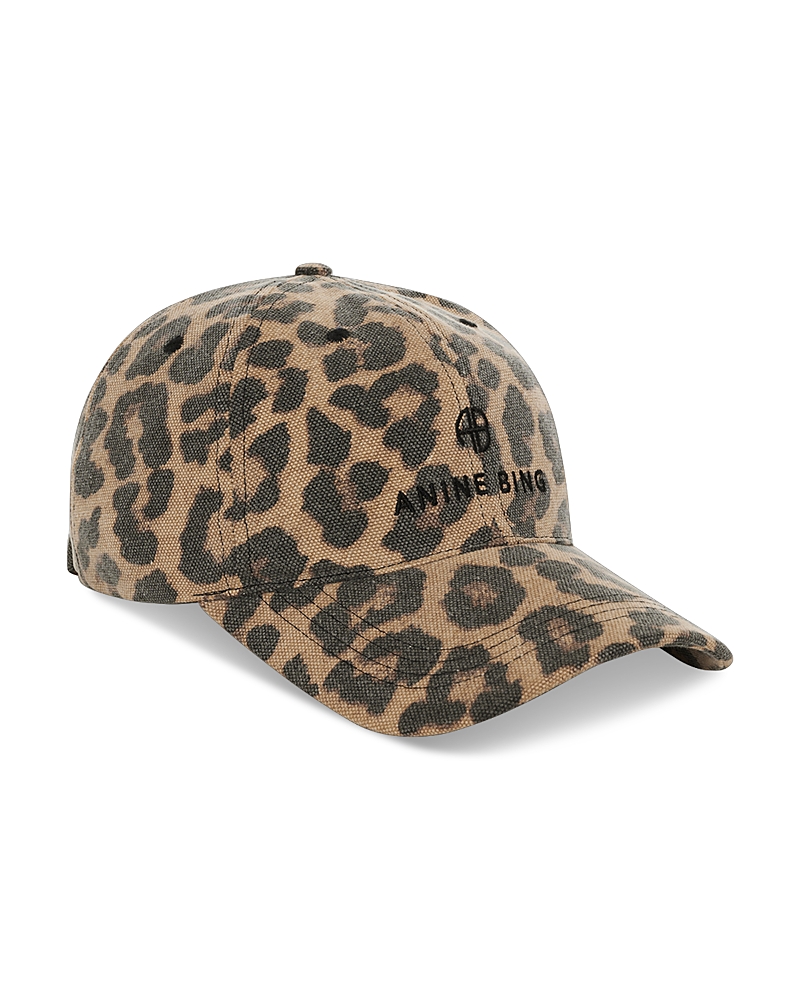 Anine Bing Jeremy Leopard-pattern Baseball Cap In Brown