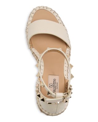 Women's Rockstud Espadrille Wedge Sandals