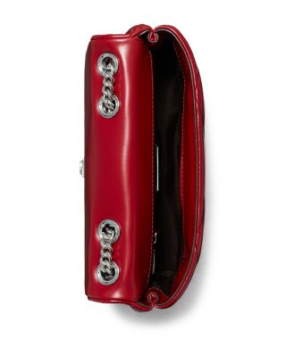 Small Kira Diamond Quilted Leather Convertible Shoulder Bag