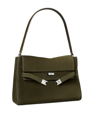 Lee Radziwill Suede Large Shoulder Bag