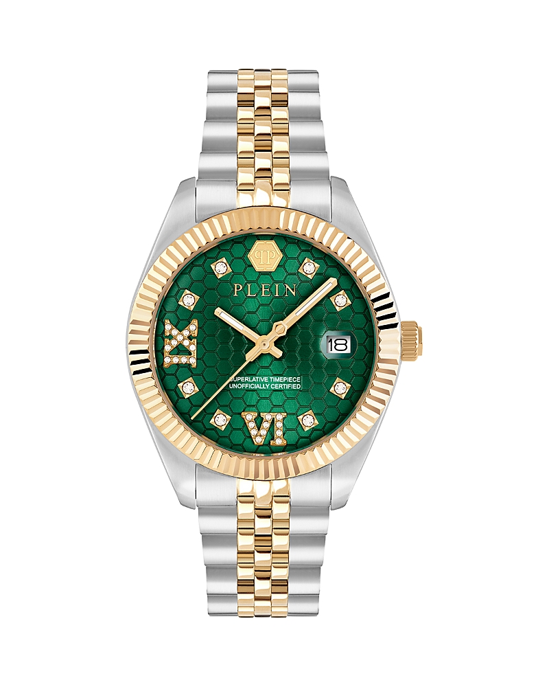 Philipp Plein Date Superlative Crystal Watch, 34mm · One Size