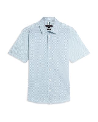Romann Slim Fit Short Sleeve Button Front Shirt