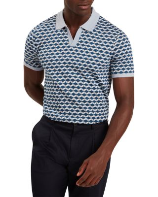 Lirien Printed Jacquard Polo Shirt
