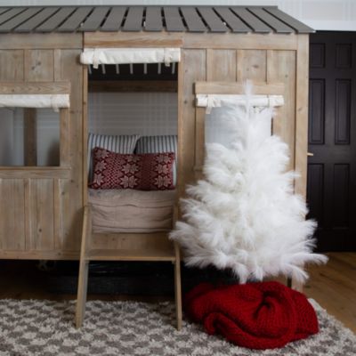 Artificial White Pampas Grass 4&#39; Christmas Tree