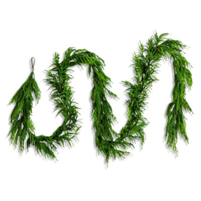 Artificial Real Touch Norfolk Island Pine 15' Garland with Natural Look