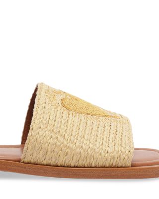 Women's Raffia Flats Sandals