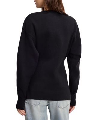 Exaggerated Sleeve Cardigan Sweater