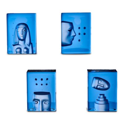 Azur Dream Blue Molded Glass D&eacute;cor