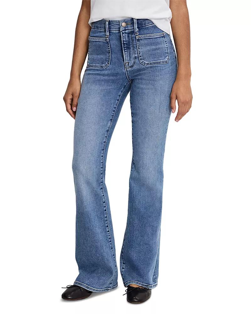 Good American Good Legs Flare Jeans in Indigo1149