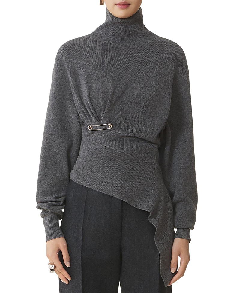 Lanvin Wool And Cashmere Sweater In Gray