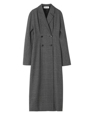  Double Breasted Prince of Wales Wool Dress