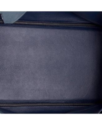 Birkin 40 Handbag Blue Togo with Palladium Hardware