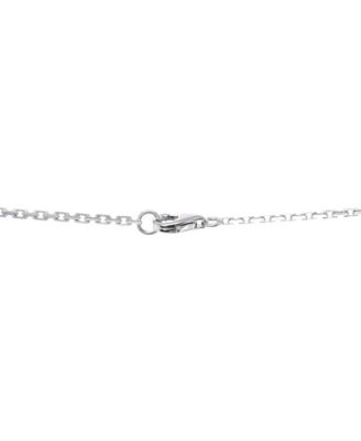  Love Pendant Necklace 18K White Gold, 16.5"