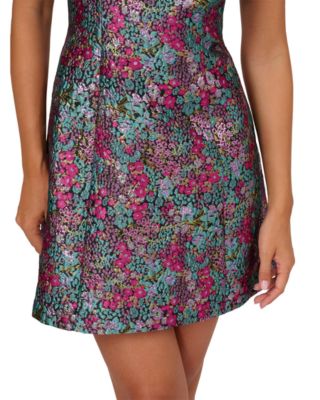 Woven Jacquard Mini Dress