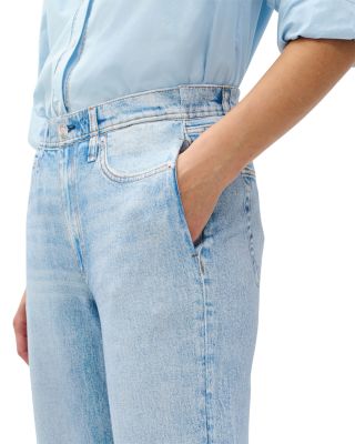 Miramar Terry Pull On Wide Leg Sweatpant Jeans in Aria
