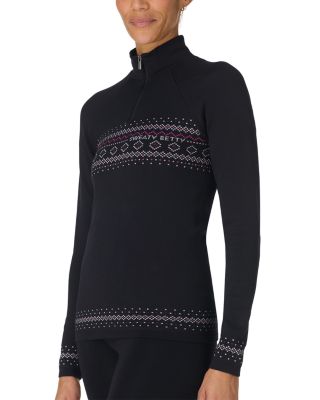 Fair Isle Half Zip Base Layer Top