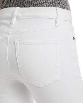 The Pixie Icon High Rise Ankle Flare Jeans in White
