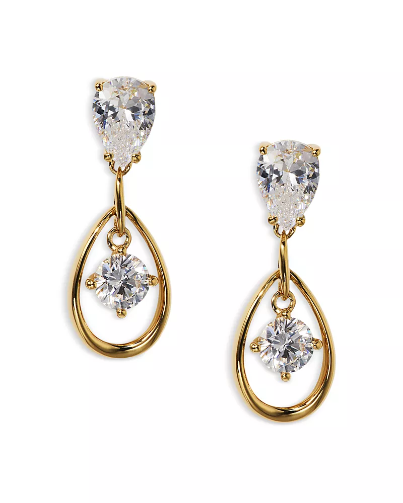 Nadri It Girl Cubic Zirconia Drop Earrings