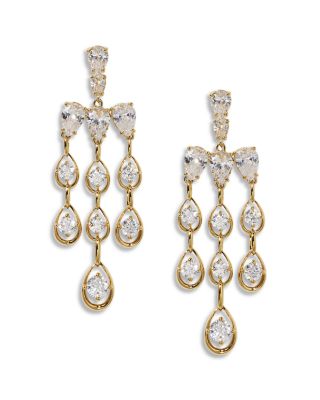It Girl Cubic Zirconia Chandelier Earrings