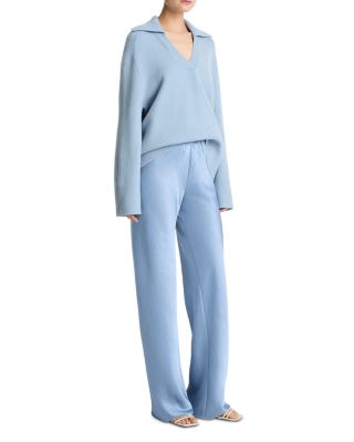 Fluid Satin Bias Pant