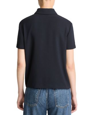 Crepe Short Sleeve Polo 