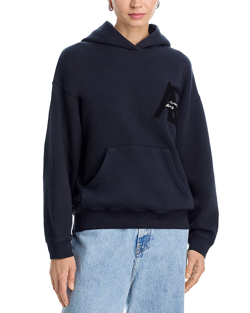 Anine Bing Jaci Letterman Logo Hoodie
