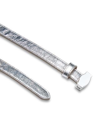Crinkle Leather Dash Belt