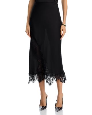 Lace Inset Slip Skirt - Exclusive