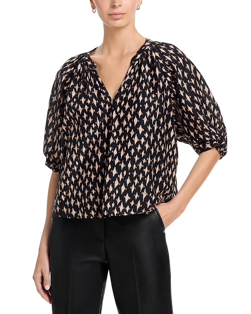 Velvet By Graham & Spencer Harmony V-neck Top In Black