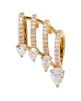 Bonne Annee Cubic Zirconia Multi Row Ear Cuff