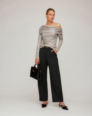 Agnes Asymmetric Off Shoulder Top