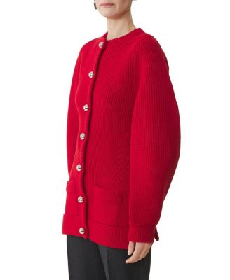 Wool Ribbed Cardigan