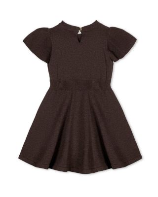 Girls' Organic Flutter Sleeve Cable Sweater Dress - Baby, Little Kid, Big Kid