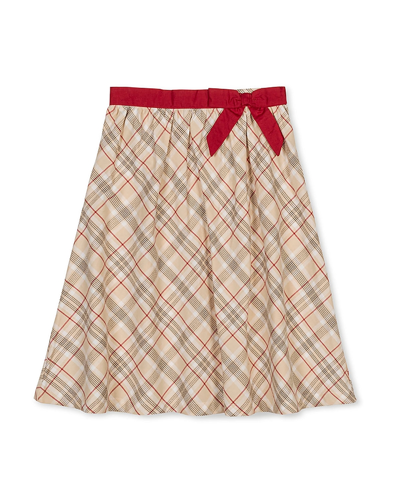 Hope & Henry Kids' Organic Pull-on Bow Sash Party Skirt In Multi