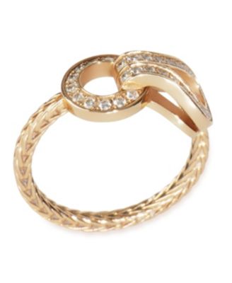  Agrafe 18k Rose Gold Ring