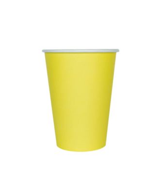 Solid Shade Colors Paper Party Cups, Set of 8