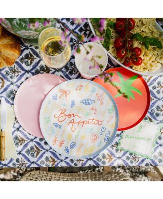 Le Dinner Bon Appetit Paper Dinner Plates, Set of 8