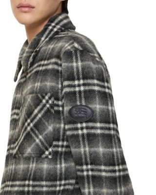 Oran Check Wool Overshirt