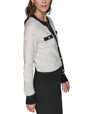 Contrast Trim Cardigan