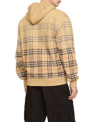 Rory Gradient Check Cotton Zip Hoodie