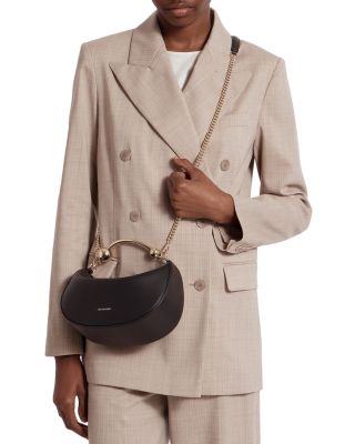 Crescent Moon Small Leather Crossbody