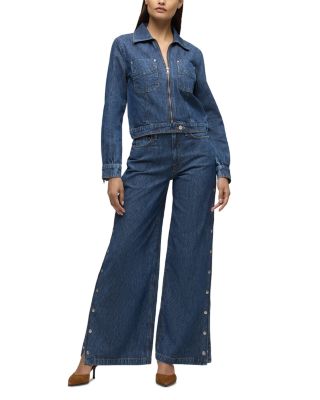James High Rise Wide Leg Jeans in Bedford Cord