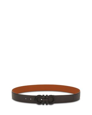 Gancini Reversible Adjustable Leather Belt